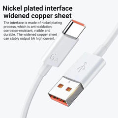 Cavo caricabatterie super veloce tipo C 6A 66W 40 50 60 P50 P60 Nova 8 9 10 Honor 50 70 90 100 200 Lite X7 X8 X9 Magic 5 HASHTAG