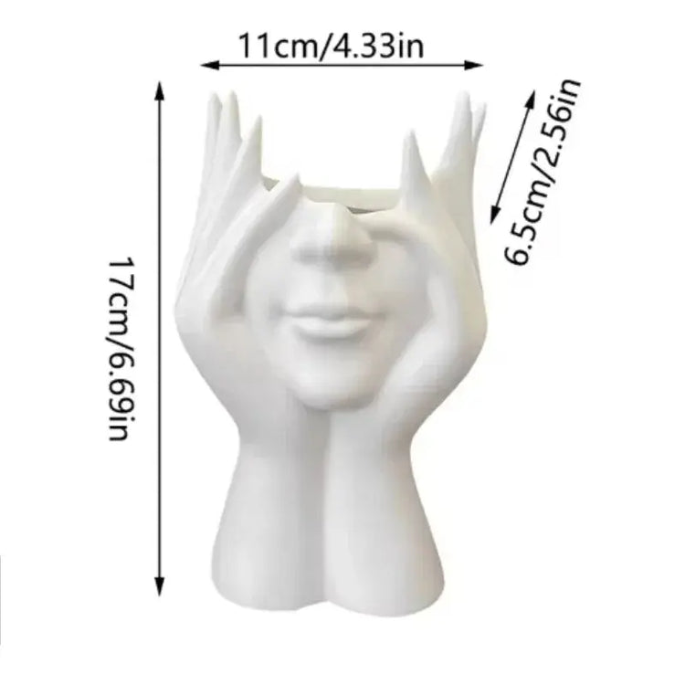 A Face Of A Million Thoughts Makeup Brush Holder. - HASHTAG