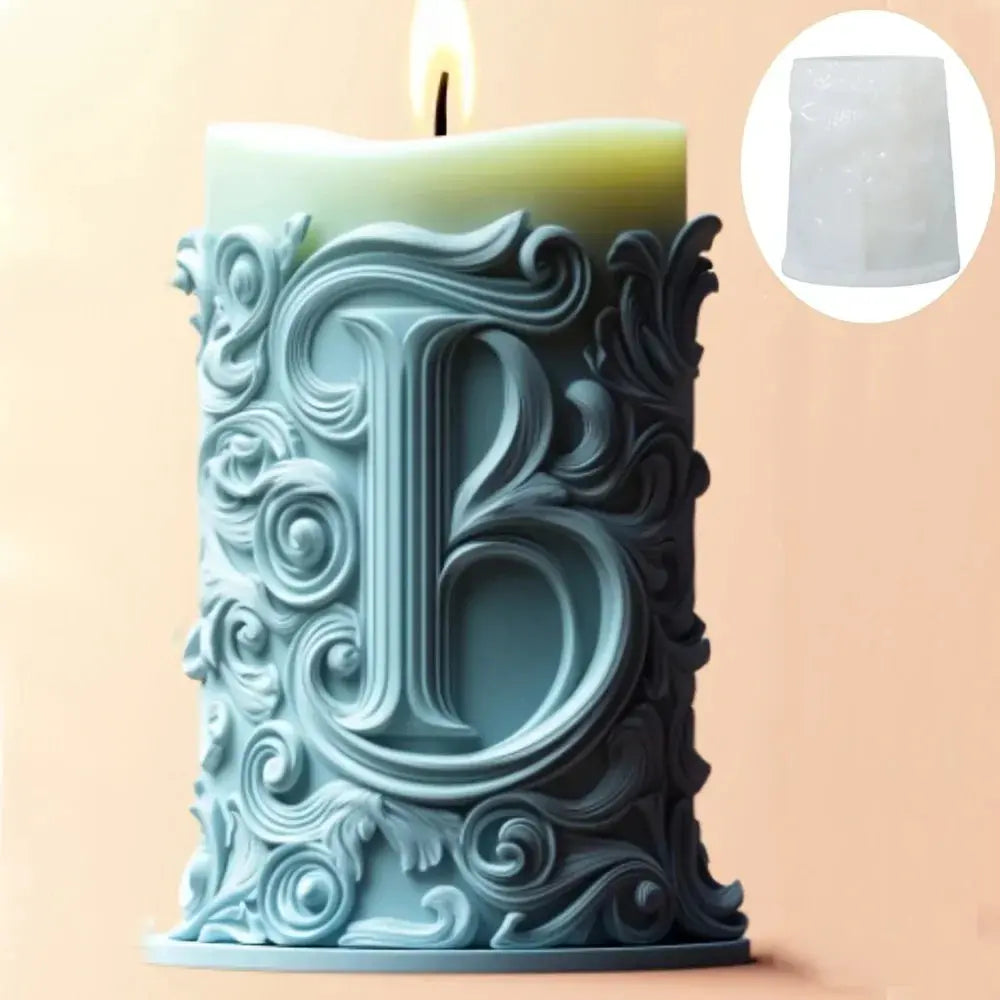 Silicone Mold Flower Lavender Gypsum Cylindrical Candle Making Liebe - Making Life Easier