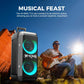 W-KING T12 Tragbare Bluetooth-sprecher-Box con suono MAX Pro da 370 W, Lichtshow, CSB, Bass Boost, Rollen e Teleskopgriff - My Hashtag Shop