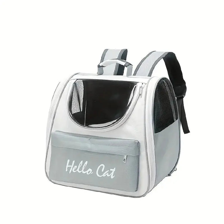 Zaino pieghevole per animali domestici di grande capacità con chiusura a zip, maniglia e sfiato in rete, perfetto per viaggiare gatti e cani di piccola taglia - My Hashtag Shop