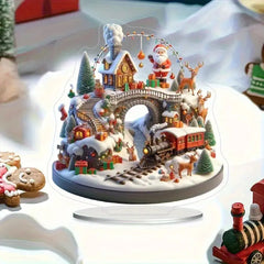 Christmas gifts Series Home Desktop Decoration 2D Acrylic Craft Ornament HASHTAG