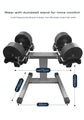 Set manubri rotondi regolabili, seconda generazione, aumento 2 kg, 24 kg, 36 kg, fitness, appena aggiornato - My Hashtag Shop