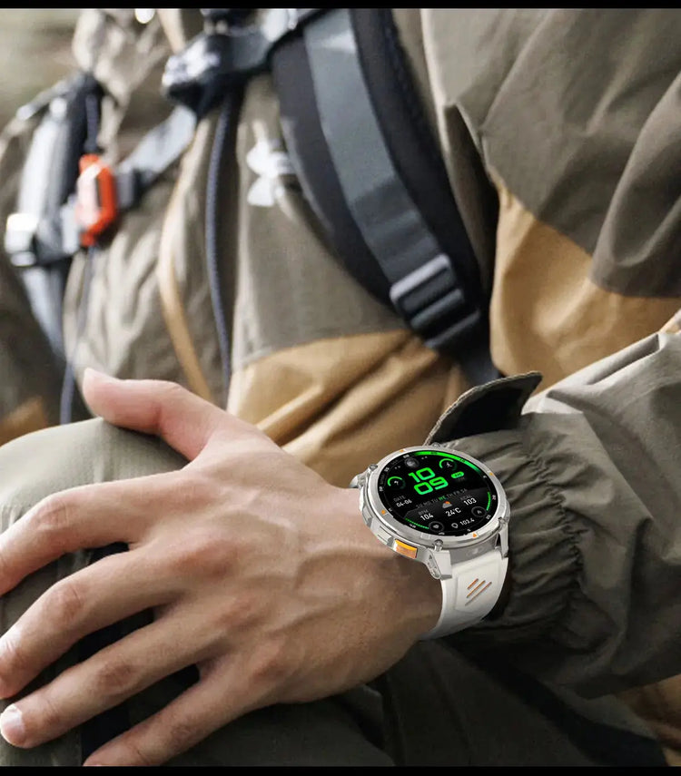 Nuovo T-REX3 Ultra 1100mAh Batteria SmartWatch 10ATM GPS impermeabile Bussola Torcia 1.7 "AMOLED HD Chiamata Sport Smart Watch da uomo - My Hashtag Shop