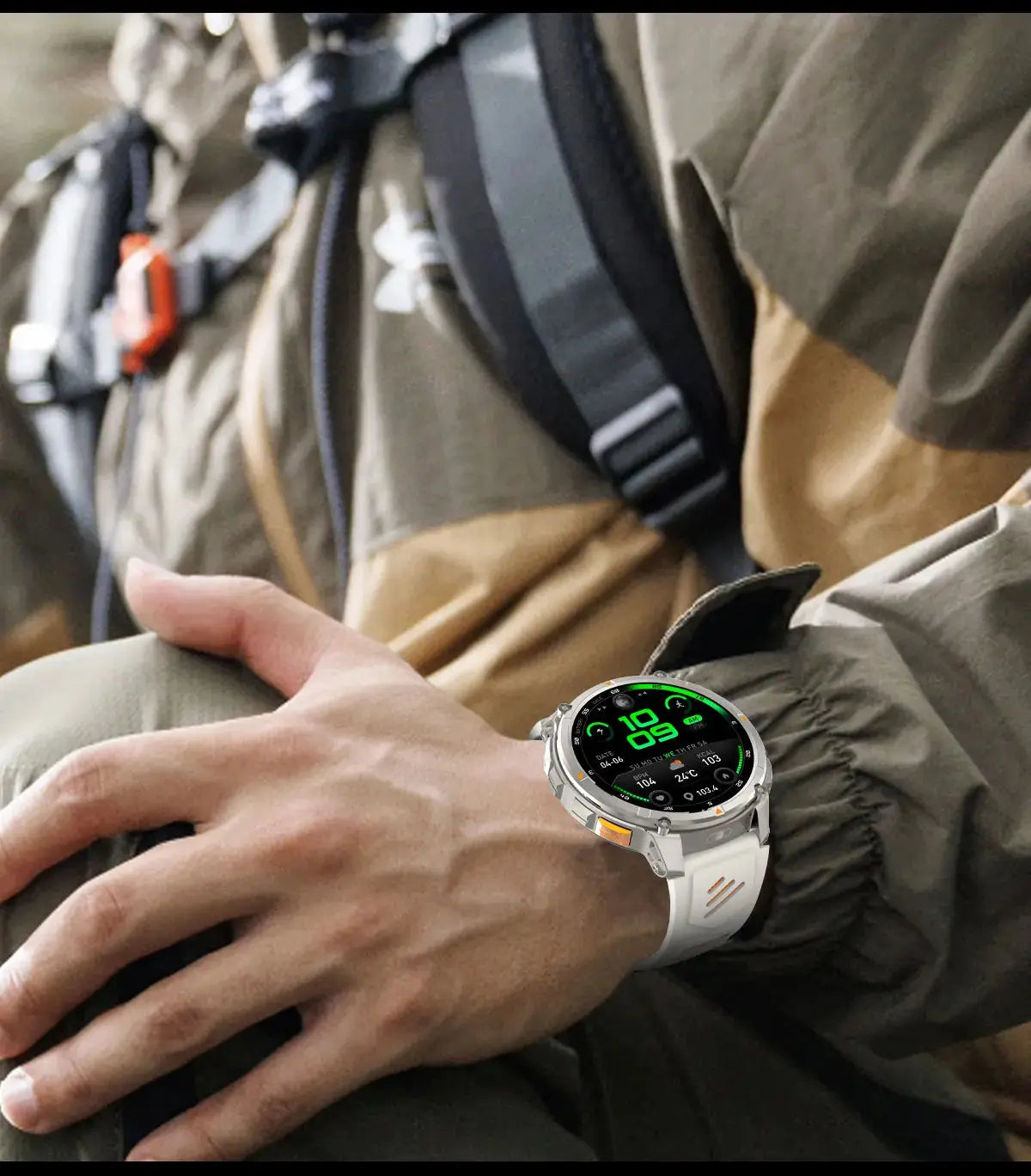 Nuovo T-REX3 Ultra 1100mAh Batteria SmartWatch 10ATM GPS impermeabile Bussola Torcia 1.7 "AMOLED HD Chiamata Sport Smart Watch da uomo - My Hashtag Shop