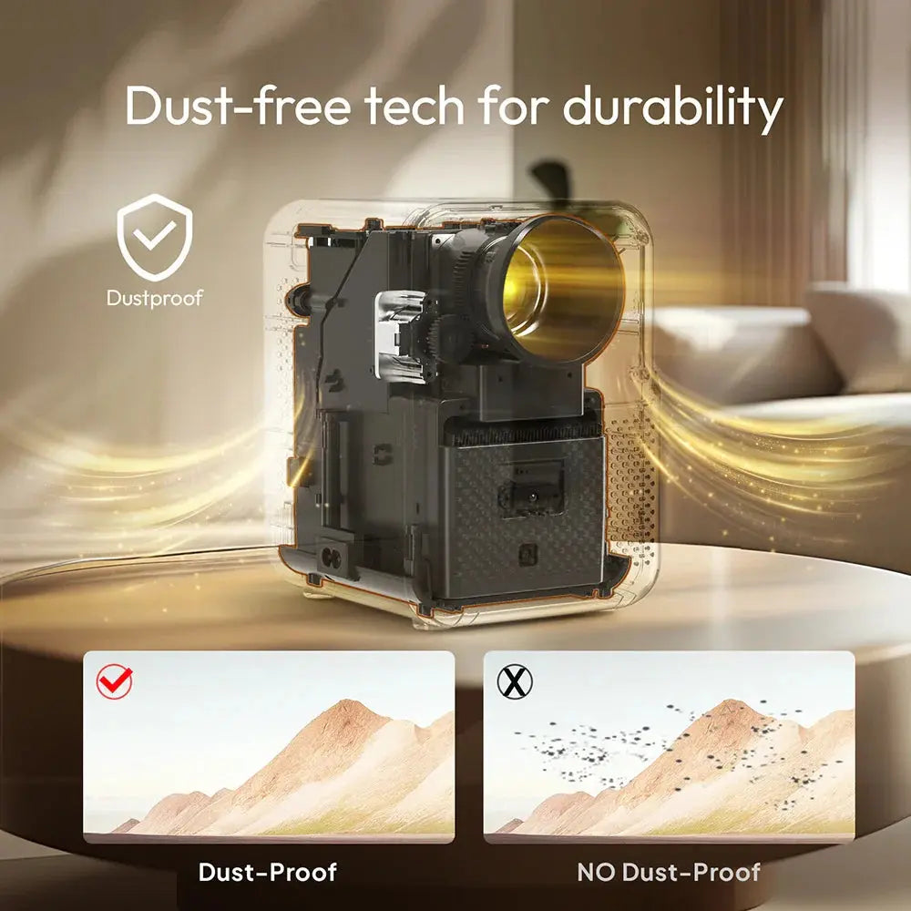 NNEOBA Smart Mini Home Theater Projector White-2
