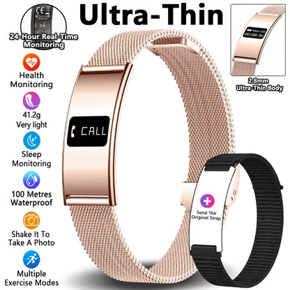 Uomo Donna Bracciale intelligente Frequenza cardiaca Monitor del sonno Salute Smart Band Sport impermeabile Fitness Tracker Smartwatch per Android iOS - My Hashtag Shop