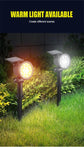 Luci solari paesaggistiche Faretto da parete interrato regolabile a 9 LED Illuminazione esterna impermeabile IP65 per percorso da giardino 1-4 pezzi