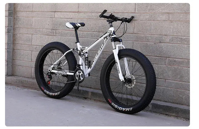 Mountain bike per adulti fuoristrada Beach4.0Pneumatico grande Doppia assorbimento degli urti Bicicletta a velocità variabile per studenti e studentesse - My Hashtag Shop