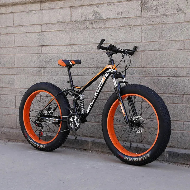 Mountain bike per adulti fuoristrada Beach4.0Pneumatico grande Doppia assorbimento degli urti Bicicletta a velocità variabile per studenti e studentesse - My Hashtag Shop