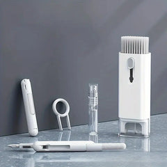 Kit di pulizia portatile 7 in 1: tastiera, auricolare, schermo, mini spazzole, fessure. Gadget da viaggio |   Elementi essenziali per il ritorno a scuola HASHTAG