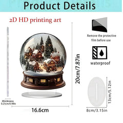 Christmas gifts Series Home Desktop Decoration 2D Acrylic Craft Ornament HASHTAG