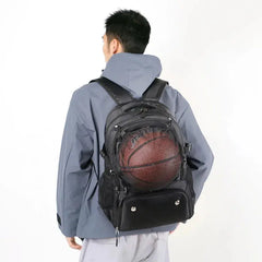 Zaino da basket Borsa per attrezzature sportive grande con portapalle e scomparto per scarpe Borse sportive per calcio, pallavolo, palestra, scuola HASHTAG