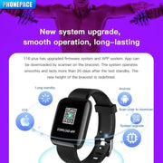 Bracciale fitness tracker intelligente con schermo a colori Promemoria salute Esercizio Conteggio passi Notifiche informative intelligenti HASHTAG