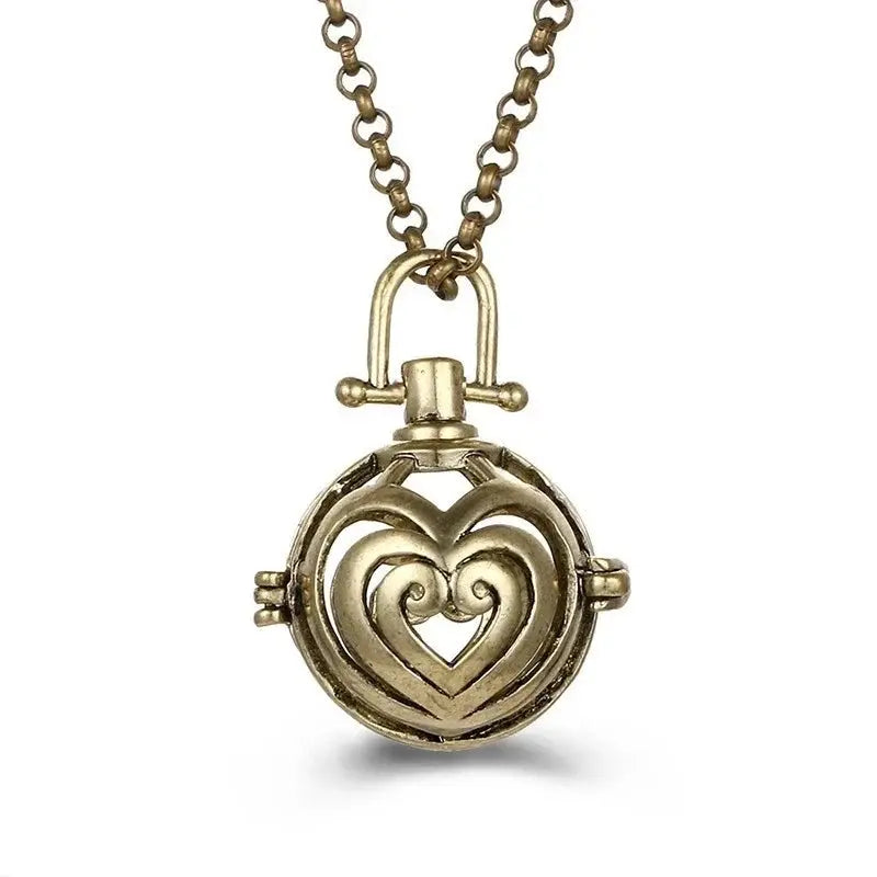 Chime Music Angel Ball Caller Locket Necklace Vintage Pregnancy Necklace. - HASHTAG