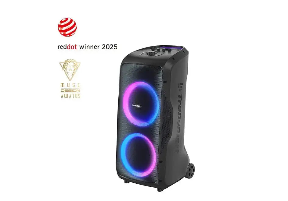Tronsmart Altoparlante Car Audio Halo 300 Altoparlante Bluetooth con alimentazione da 240 W, ingresso chitarra/microfono/XLR, riproduzione 20 ore, controllo APP, per auto HASHTAG