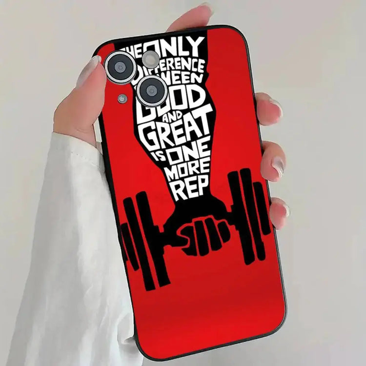 Bodybuilding Palestra Fitness Cassa Del Telefono Del Silicone Morbido Per IPhone 17 Air 16 15 14 13 12 11 Plus Pro Max Plus - My Hashtag Shop