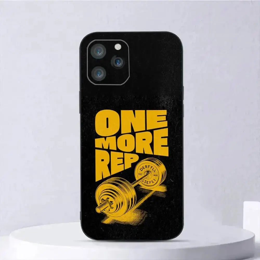 Bodybuilding Palestra Fitness Cassa Del Telefono Del Silicone Morbido Per IPhone 17 Air 16 15 14 13 12 11 Plus Pro Max Plus - My Hashtag Shop