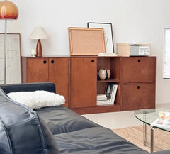 Tavolino allungabile dal design unico con armadio in stile vintage per soggiorno, fattoria o appartamento HASHTAG