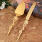 Cake Knife And Server Set,2 PCS Gold Cake Cutting Utensils Made By KONCO. - HASHTAG