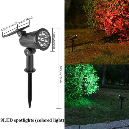 faretti solari a LED faretti impermeabili per esterni luci solari da giardino illuminazione paesaggistica decorazione percorso lampada da prato