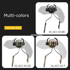 Tactical Helmet Accessories Airsoft Headset Mount Fast Helmets Rail Adapter Set Adjustable Rail Suspension Bracket HASHTAG