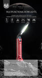 Lampada da lavoro a LED COB Torcia pieghevole ricaricabile Illuminazione da campeggio per riparazioni auto Lampade portatili con gancio magnetico - My Hashtag Shop