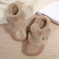 Thick Bottom Furry Clogs Women 2025 Winter Metal Buckle Waterproof Eva Plush Slippers Liebe - Making Life Easier