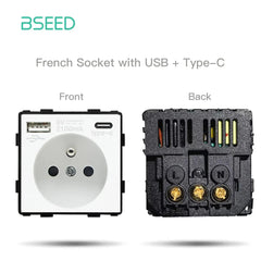 BSEED Wifi Smart termostati caldaia elettrica riscaldamento a pavimento dell'acqua Controller centrale interruttore presa pannello in vetro parte accessorio fai da te HASHTAG