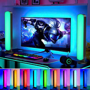 Smart LED Symphony Sound Control Pickup Light RGB Musica Ritmo Lampada ambientale con controllo app per TV Compute Gaming Desktop Decor HASHTAG