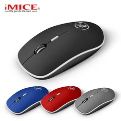 Mouse wireless iMice Mouse per computer 1600 DPI Suono ergonomico Mause Mouse per PC USB Mouse wireless muti per laptop HASHTAG