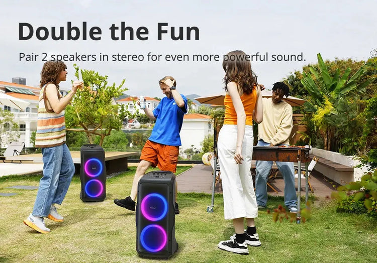 Tronsmart Altoparlante Car Audio Halo 300 Altoparlante Bluetooth con alimentazione da 240 W, ingresso chitarra/microfono/XLR, riproduzione 20 ore, controllo APP, per auto - My Hashtag Shop