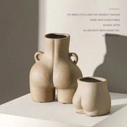 Vaso in ceramica creativo Decorazioni per la casa retrò Elegante vaso da fiori da tavolo Decorazione della stanza Decorazione della tavola del soggiorno e accessori HASHTAG