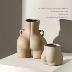 Vaso in ceramica creativo Decorazioni per la casa retrò Elegante vaso da fiori da tavolo Decorazione della stanza Decorazione della tavola del soggiorno e accessori HASHTAG