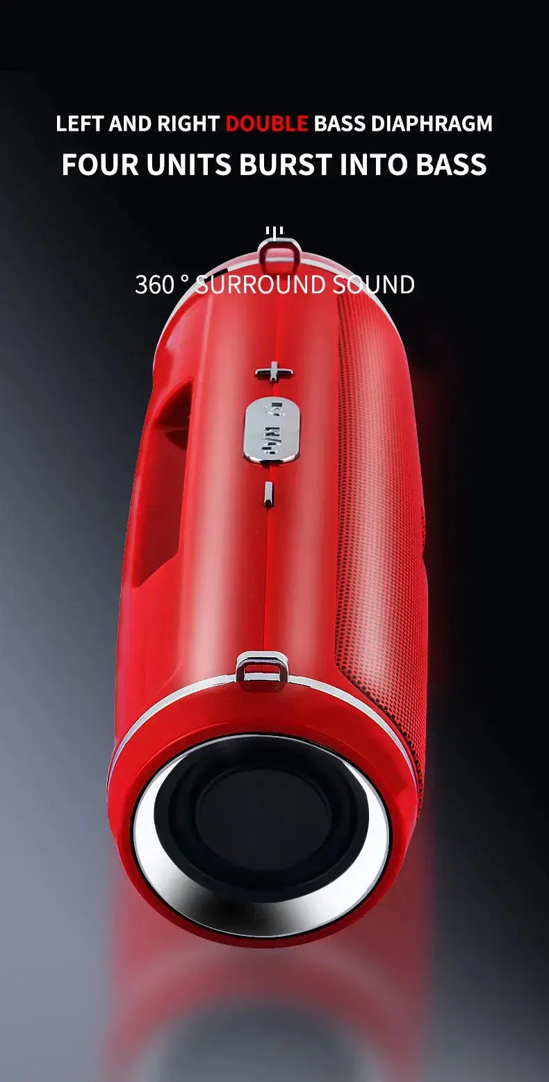 Altoparlante Bluetooth portatile con potenza di picco da 200 W IPX7 Impermeabile esterno HIFI Pilastro Subwoofer Stereo Soundbox Radio FM TF Boom Box - My Hashtag Shop