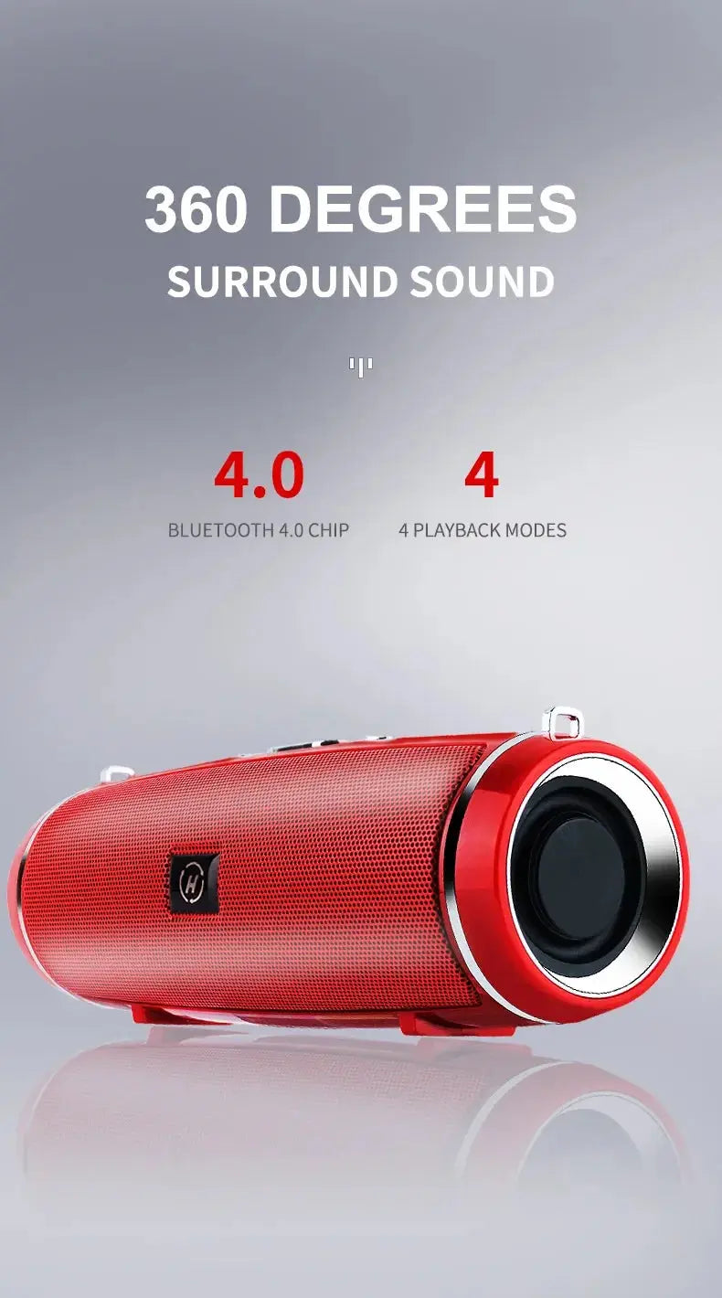 Altoparlante Bluetooth portatile con potenza di picco da 200 W IPX7 Impermeabile esterno HIFI Pilastro Subwoofer Stereo Soundbox Radio FM TF Boom Box - My Hashtag Shop