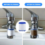 Faucet Filter Elements Remove Water Purifier Filter Chlorine Heavy Metal Faucet Adapter PP Cotton Filtration for Kitchen Bathroom HASHTAG