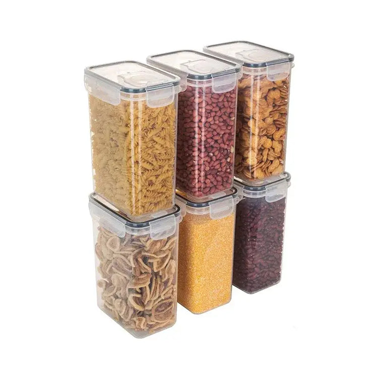 Airtight Cereal Storage Container  Food Storage Box Plastic Transparent Sealed - HASHTAG