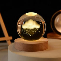 NEW Christmas Birthday Gifts6 Crystal Ball Planet Night Light Laser Solar System Globe Astronomy Festival Gifts Desktop Decoration HASHTAG