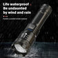 Torce a LED ad alta potenza Torcia tattica da 2000LM con luce display Ricarica USB Lanterna con zoom di emergenza per pesca da campeggio - My Hashtag Shop