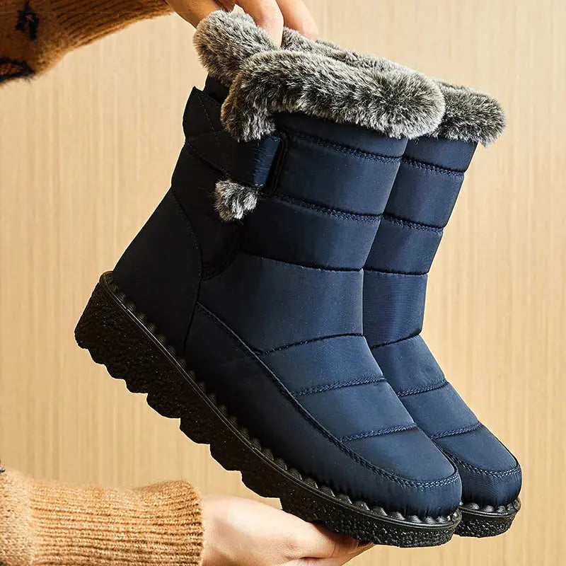 Woman Winter Boots Ankle Low Heels Botas Mujer Waterproof Snow Boots Liebe - Making Life Easier