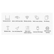 Custodia SSD HDD portatile da 3.5 ''portatile USB3.0 Rj45 Ethernet NAS Network Streaming Server Storage per custodia HASHTAG