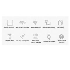 Custodia SSD HDD portatile da 3.5 ''portatile USB3.0 Rj45 Ethernet NAS Network Streaming Server Storage per custodia HASHTAG