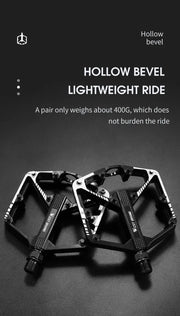 WEST BIKING DU Cuscinetto Pedale per bicicletta Pedale da ciclismo antiscivolo Pedale per bici da strada MTB ultraleggero in lega di alluminio Accessori per bici HASHTAG