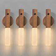 Lampada da parete magnetica ricaricabile a LED con sensore di movimento intelligente, portatile, per corridoio, camera da letto, scale, mobili da bagno HASHTAG