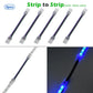 Connettore per luci a nastro RGB a 4 pin per IP20 IP65 5050 3528 Connettori per strisce luminose a filo da 10 mm Morsetto di fissaggio Collegamento rapido