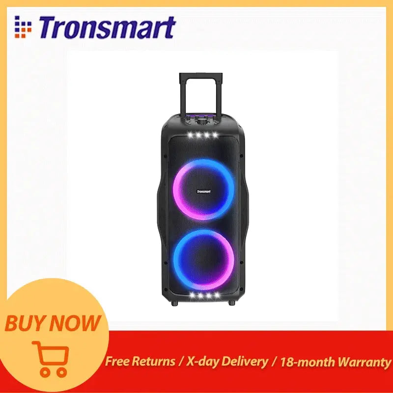 Tronsmart Altoparlante Car Audio Halo 300 Altoparlante Bluetooth con alimentazione da 240 W, ingresso chitarra/microfono/XLR, riproduzione 20 ore, controllo APP, per auto - My Hashtag Shop