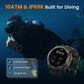 KOSPET Tank T4 Smartwatch robusto da uomo con archiviazione da 32 GB GPS Mappe offline 10 ATM Frequenza cardiaca impermeabile Immersioni Sci Escursionismo