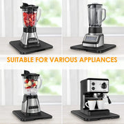 Kitchen Appliance Tray Slide Out Smooth Wheels Under Cabinet Appliance Sliding Tray Non-Slip Countertop Sliding Coffee Tray HASHTAG