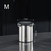 500/900/1400ml Storage Jars Stainless Steel Sealed Container Kitchen Barrel Fresh Bean Vegetable Coffee Organizer HASHTAG